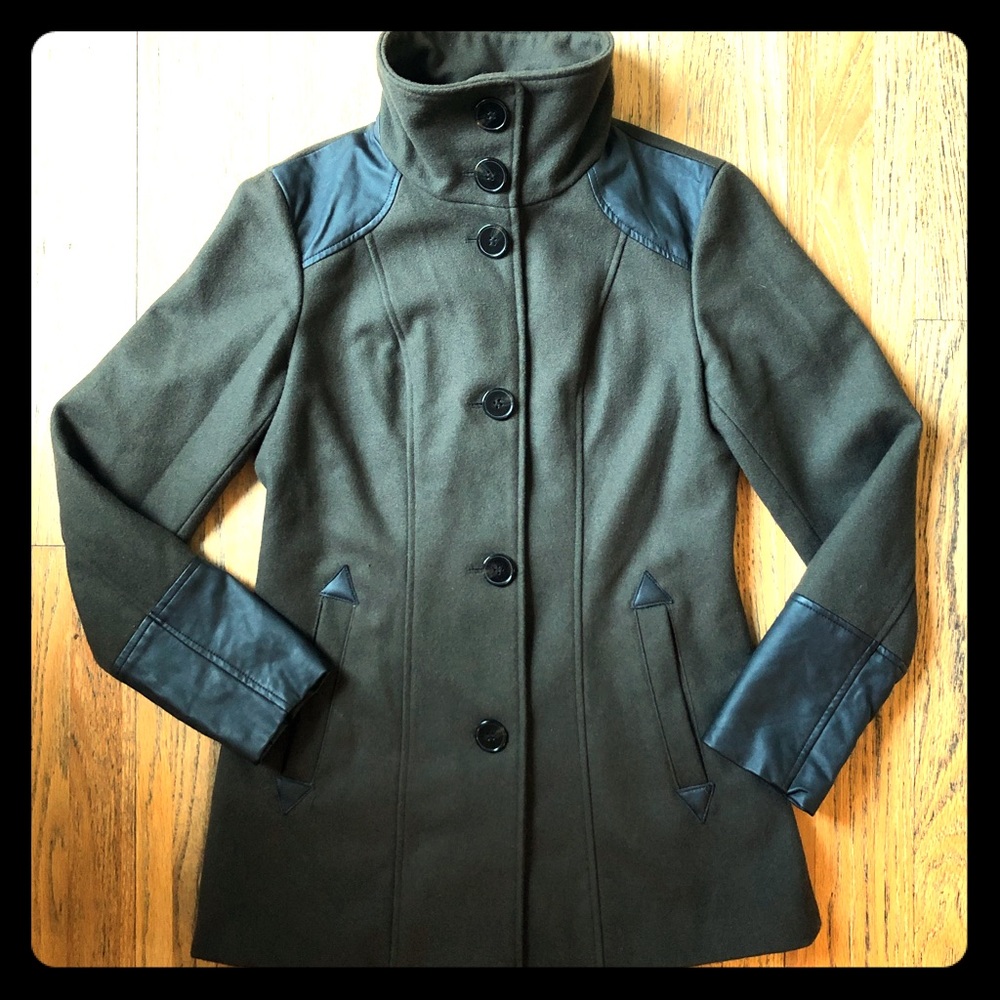 Nicole by Nicole Miller Wool Blend peacoat